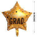 Gold Star Congrats Grad Balloon