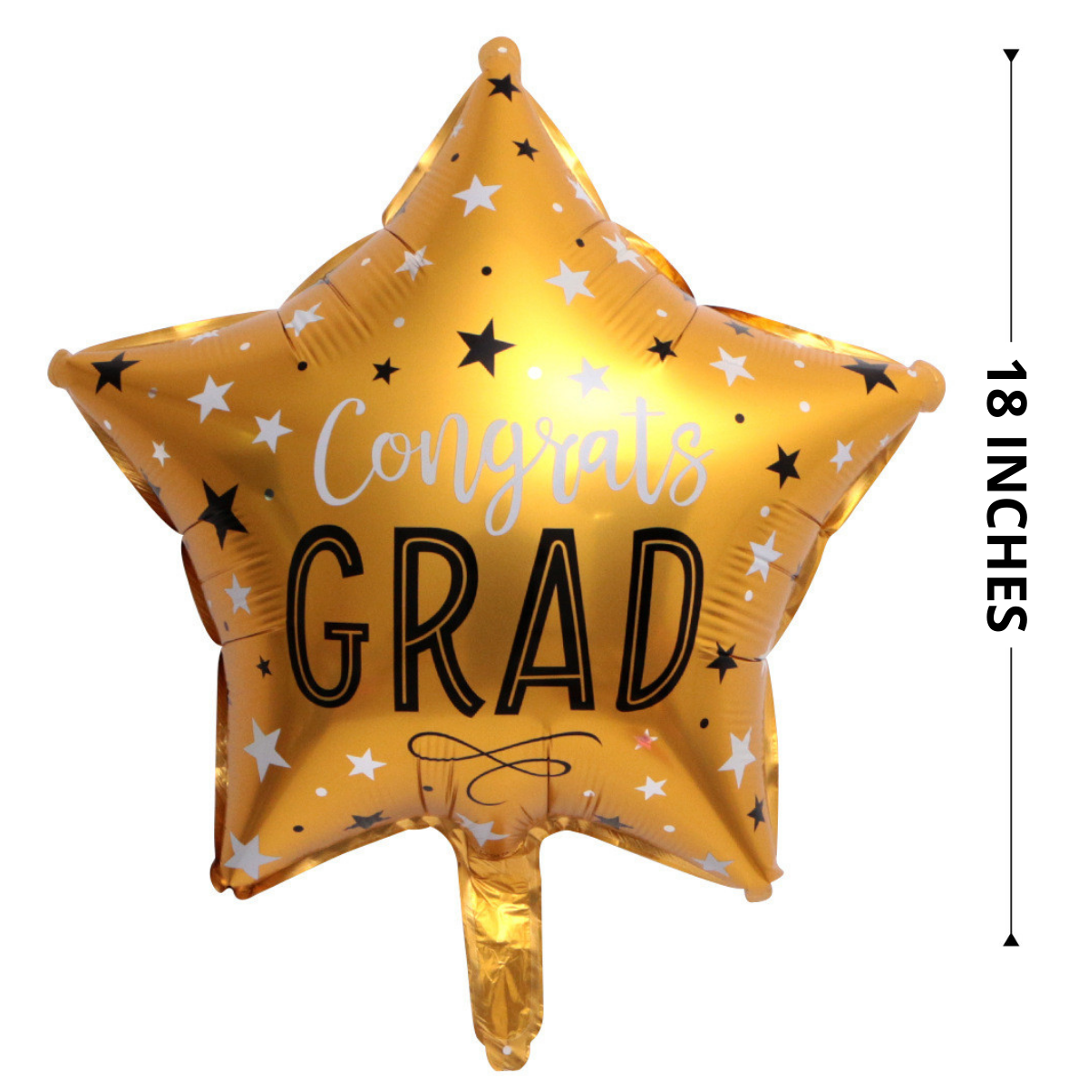 Gold Star Congrats Grad Balloon