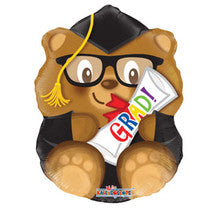 Cute Bear with Grad Scroll Balloon