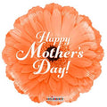 Happy Mother's Day Orange Flower Balloon
