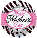 Happy Mother's Day Zebra Balloon