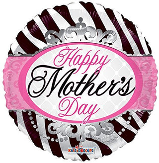 Happy Mother's Day Zebra Balloon