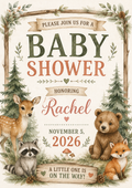 Woodland Baby Shower Sign