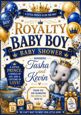 Royalty (Prince) Baby Shower Sign