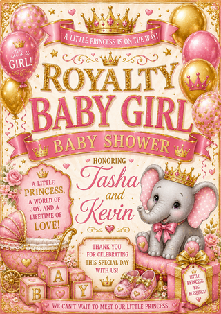 Royalty (Princess) Baby Shower Sign