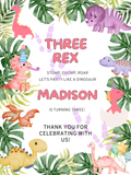 Dinosaur Design 2 Party Sign