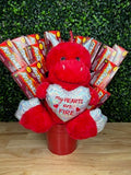 My Heart's on Fire For You Candy Bouquet