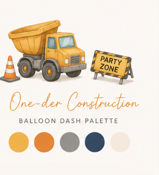 One-der Construction Balloon Garland Kit