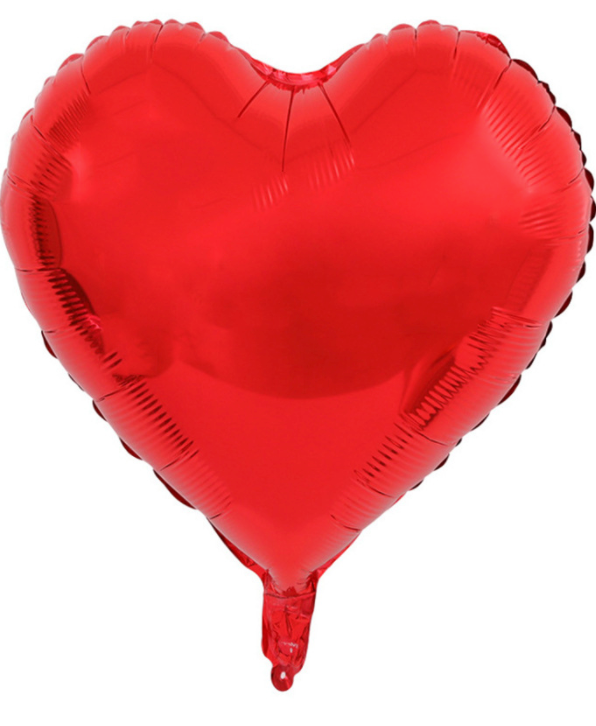 Red Heart Foil Balloon