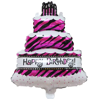 Zebra 4 Tiered Cake Balloon