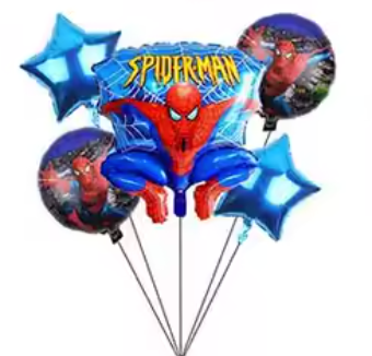 Blue Spider  Balloon Bouquet