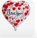 I love you Balloon with Pink and Red Hearts