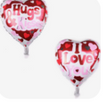 Hugs and Kisses and I Love You Double Sided Balloon