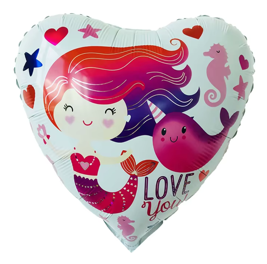 Mermaid Love You Balloon