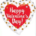 Happy Valentine's Day Polka Dot Balloon