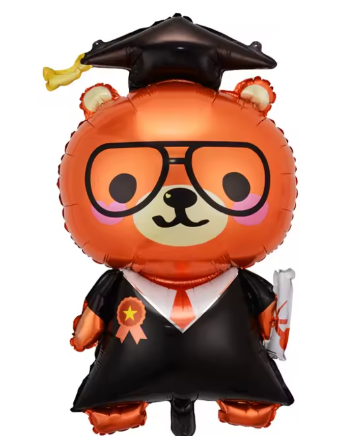 Graduation Bear Balloon- 35 inches