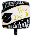 Square Congrats You Did It Grad Balloon