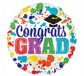 Splatter Colorful Congrats Grad Balloon