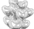 Dozen Bouquet of Hearts- Silver