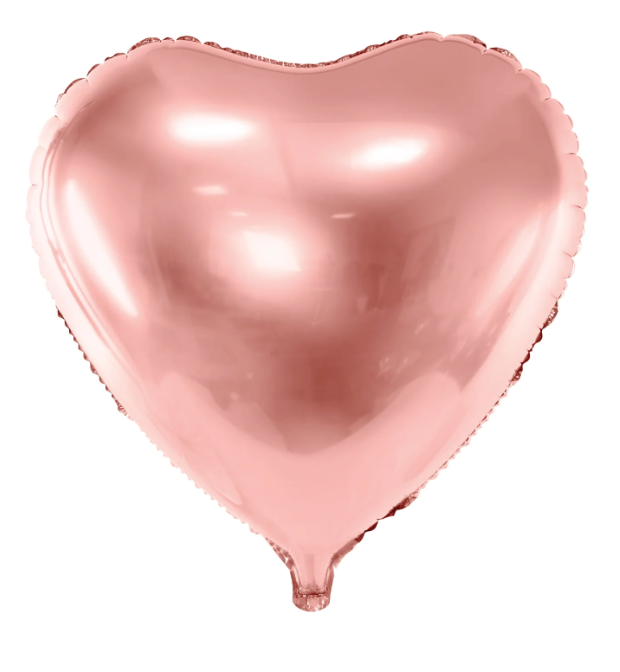 Rose Gold Heart Balloons