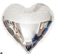 Silver Heart Balloon