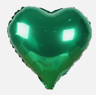 Green Heart Balloon