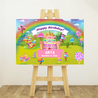 Candyland Party Sign