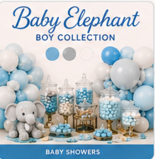 Baby Elephant Boy Candy Table