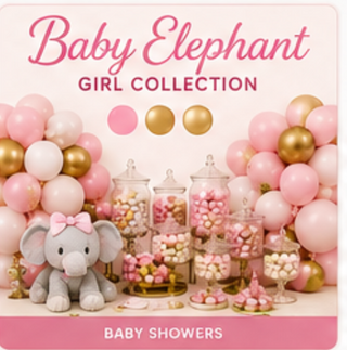 Baby Elephant GIrl Candy Table Package