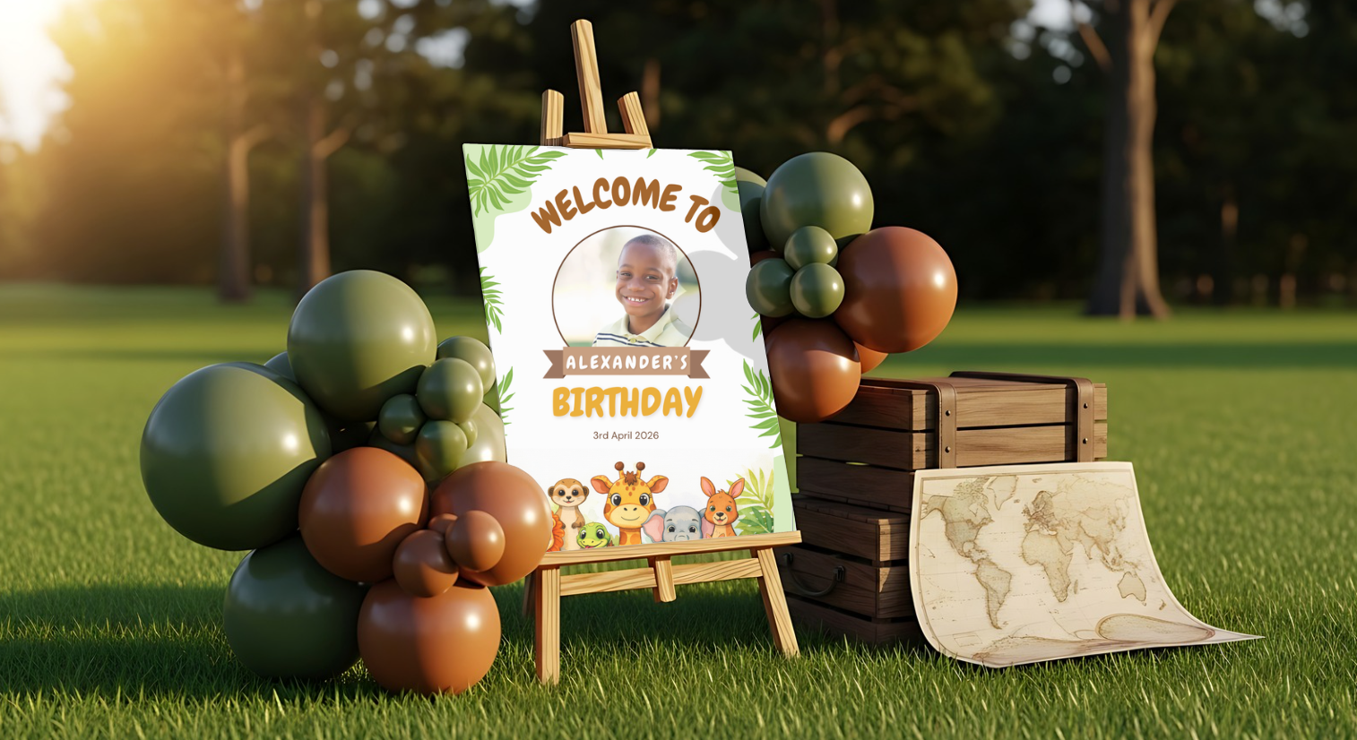 Safari Party Sign